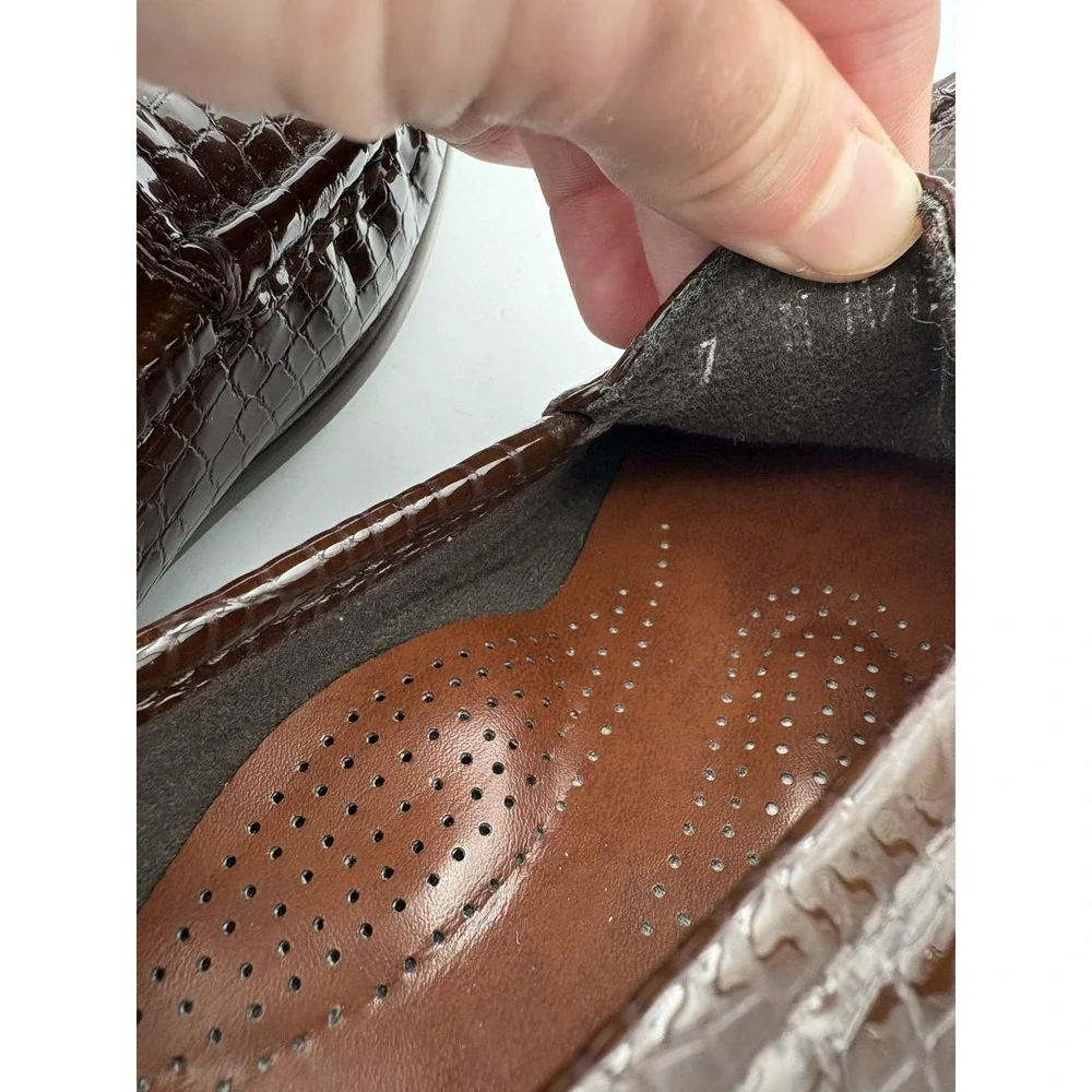SAS Shoes Womens Size 7 Brown‎ Leather Loafers Slip On Comfort Tripad Walking